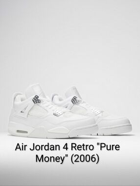 Air Jordan 4 Retro "Pure Money" (2006) Mens 12 EUC
